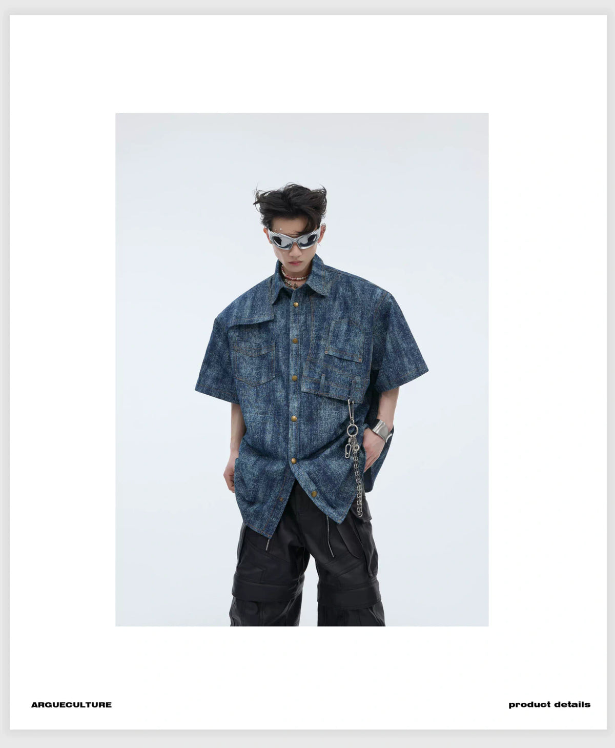 Cotton Tie-Dye Gradient Polo Shirt | Relaxed Fit - description image 9