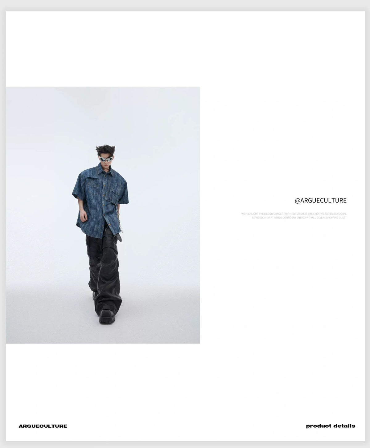 Cotton Tie-Dye Gradient Polo Shirt | Relaxed Fit - description image 17