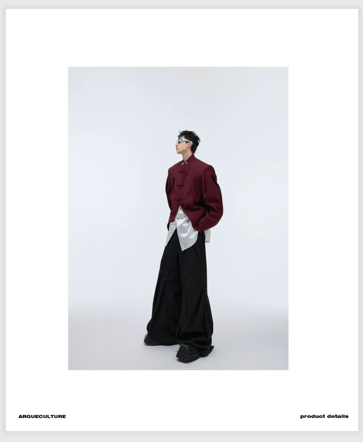 Pleated Frog-Button Jacket | Relaxed New-Chinese Style - description image 21
