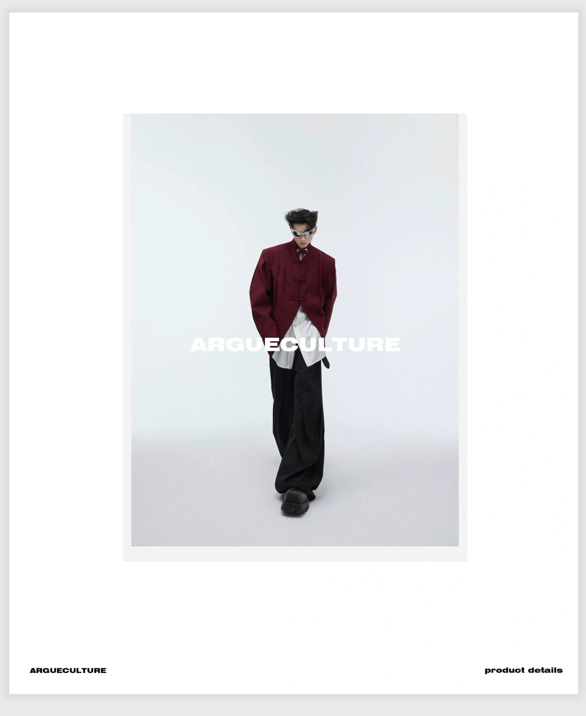 Pleated Frog-Button Jacket | Relaxed New-Chinese Style - description image 23