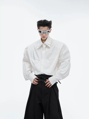 Deconstructed Double-Collar Shirt | Relaxed Fit - main image 2