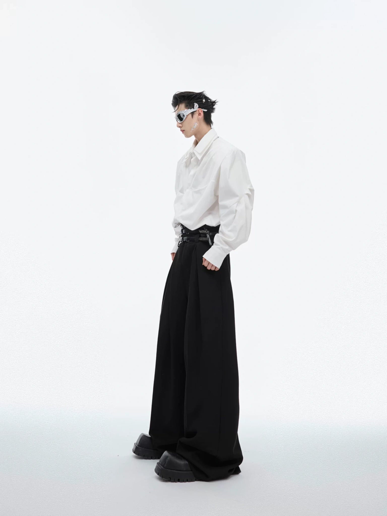 Deconstructed Double-Collar Shirt | Relaxed Fit - main image 5
