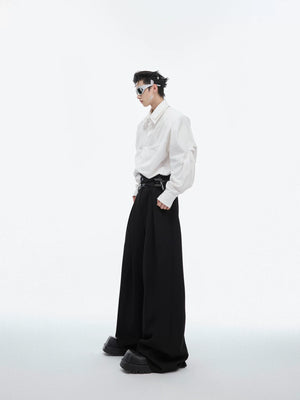 Deconstructed Double-Collar Shirt | Relaxed Fit - main image 5