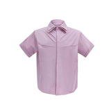 Deconstructed Double-Collar Shirt | Relaxed Fit - Lehou Pink