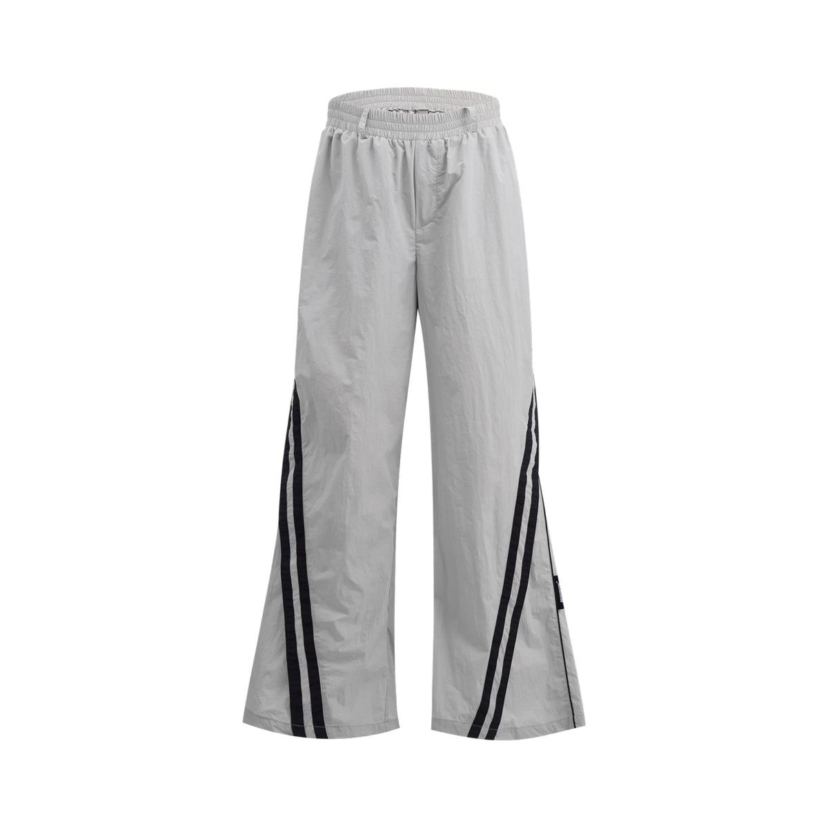 Color-Blocked Nylon Shirt and Pants Separates - White Pants