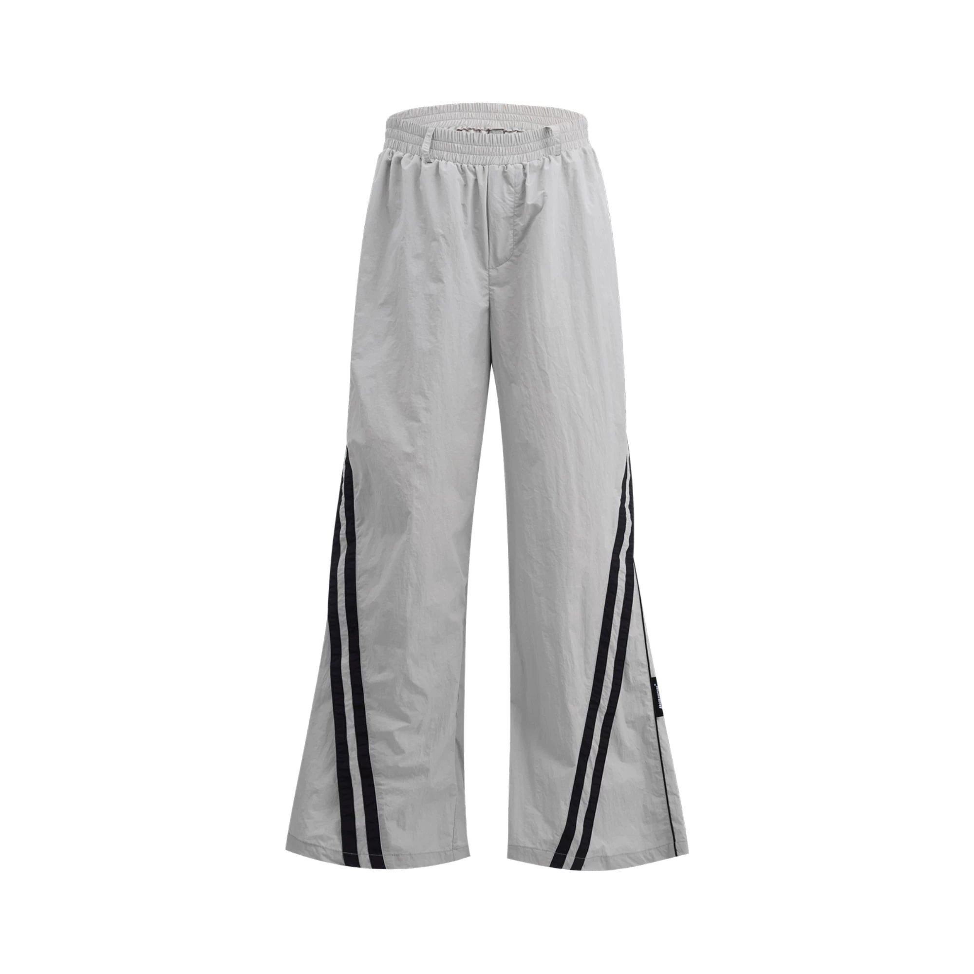 Color-Blocked Nylon Shirt and Pants Separates - White Pants
