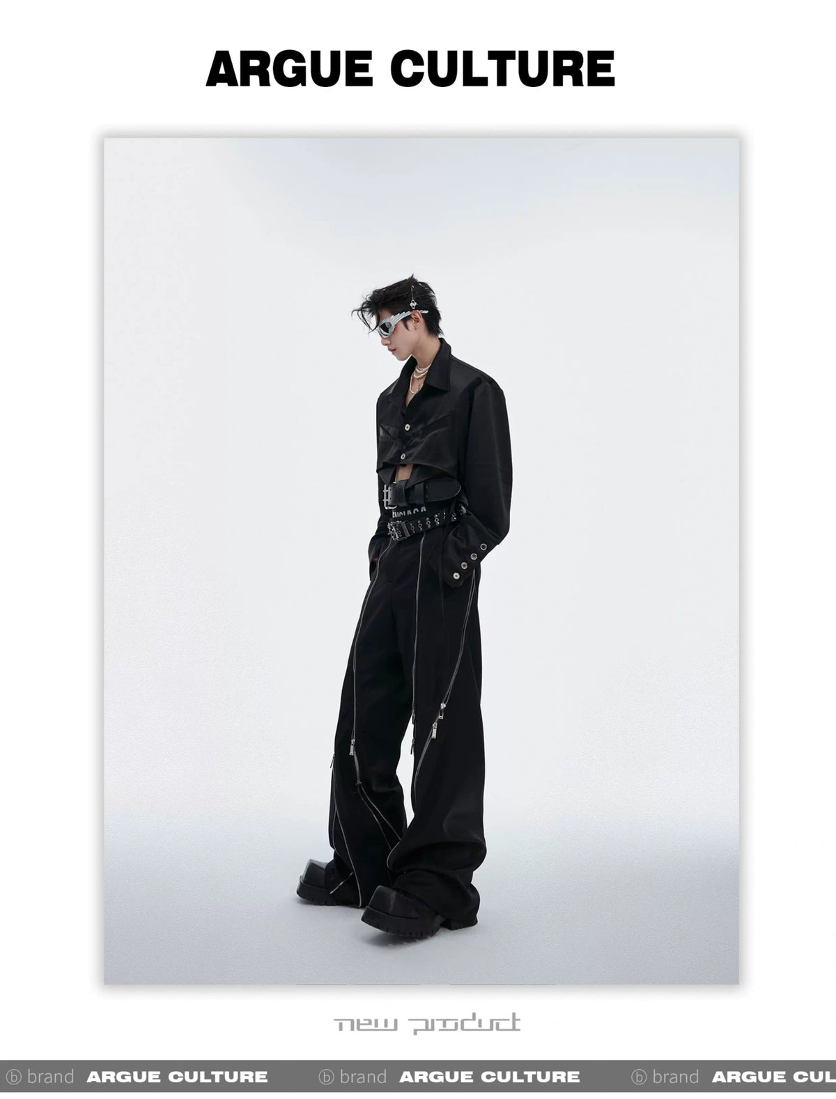Deconstructed Cropped Cotton Shirt | Avant-Garde Style - description image 7