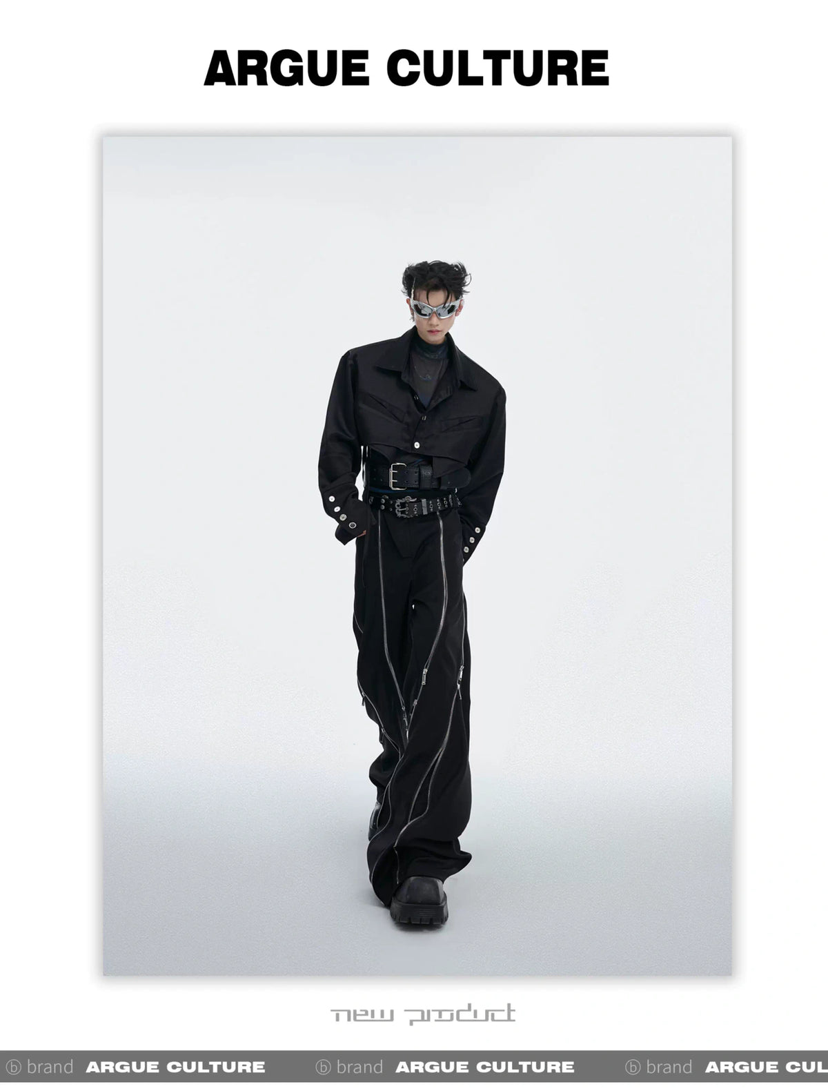 Deconstructed Cropped Cotton Shirt | Avant-Garde Style - description image 8
