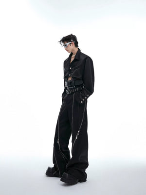 Deconstructed Cropped Cotton Shirt | Avant-Garde Style - main image 5