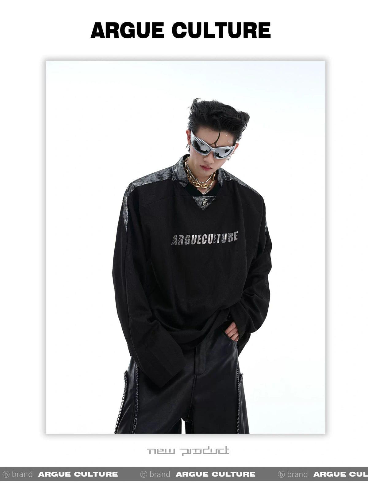 Black Sequin Cropped Jacket with Structured Shoulders - description image 1