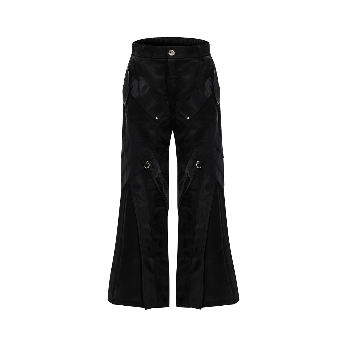 Deconstructed Black Wide-Leg Pants | Argue Culture - Black