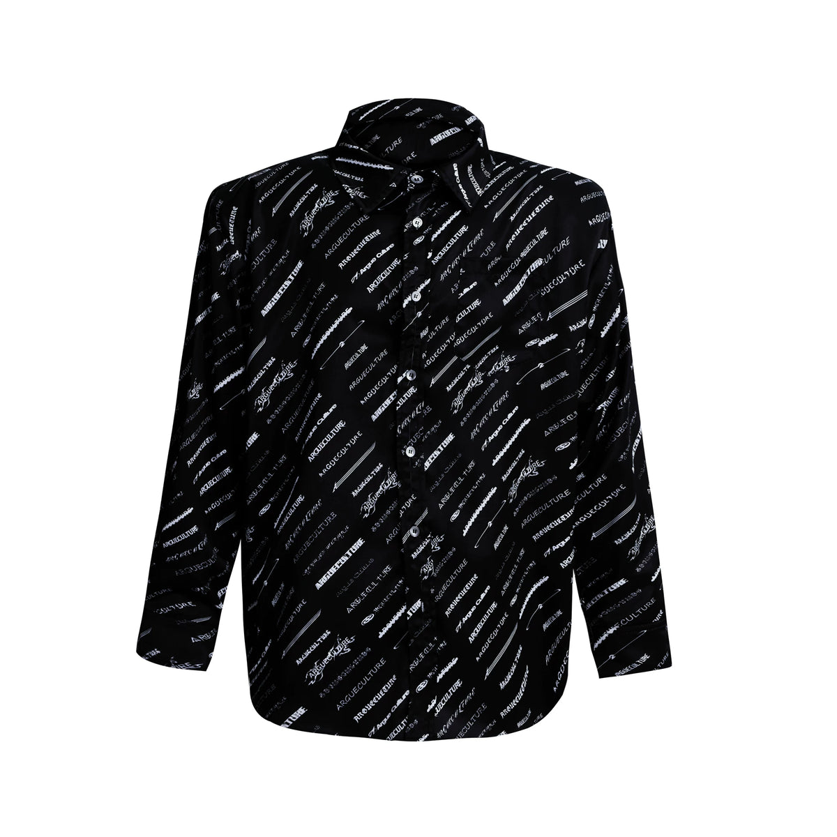 Deconstructed Long-Sleeve Pajama Set in Black or White - Black Top