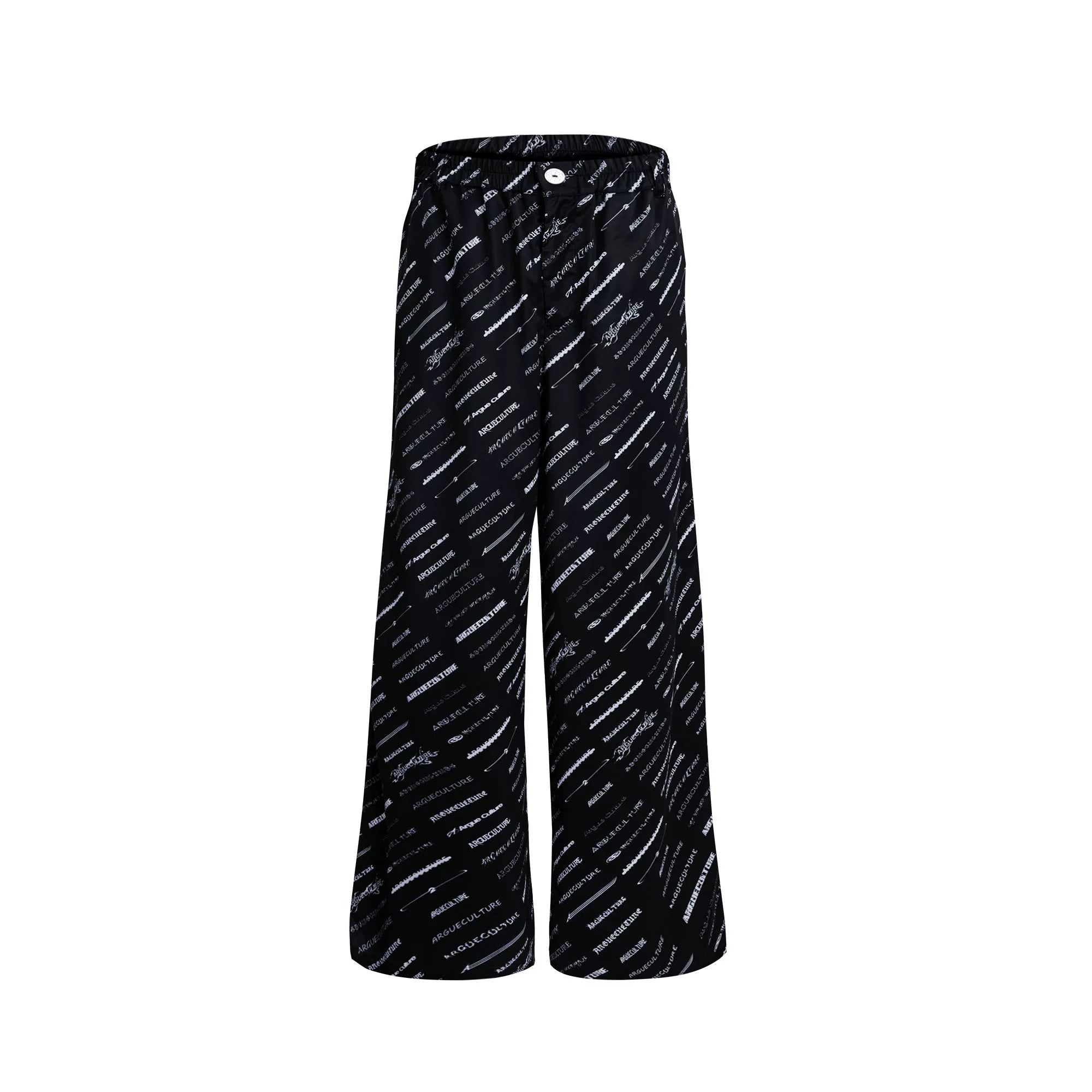 Deconstructed Long-Sleeve Pajama Set in Black or White - Black Pants
