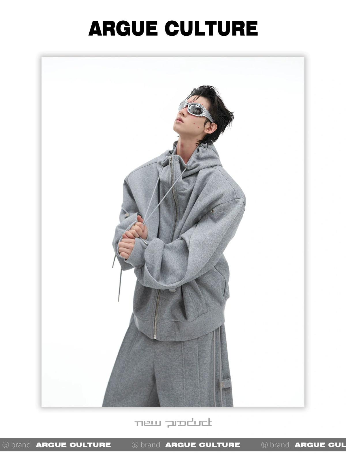 Deconstructed Wide-Leg Drawstring Pants | Fall Streetwear - description image 3