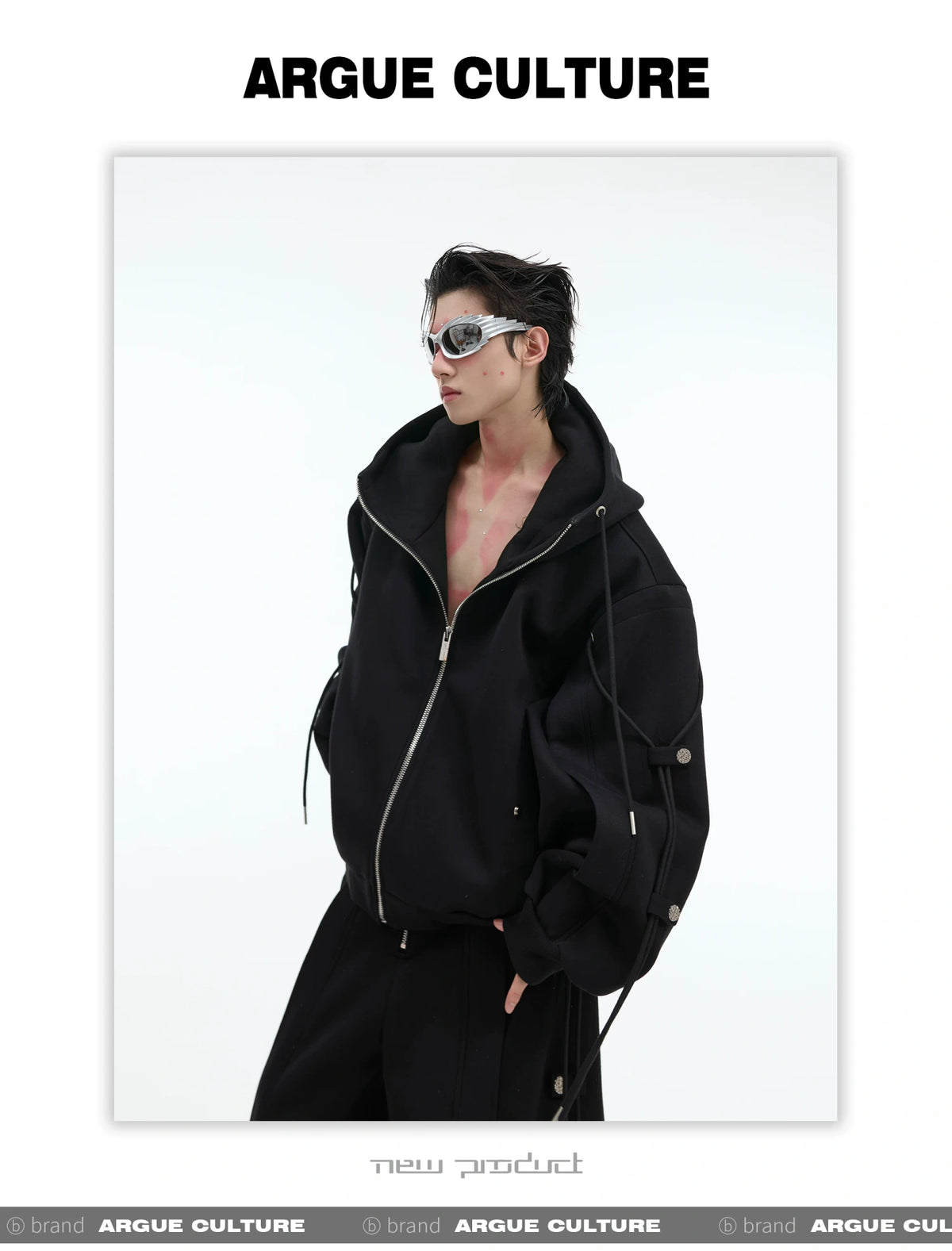 Deconstructed Wide-Leg Drawstring Pants | Fall Streetwear - description image 16