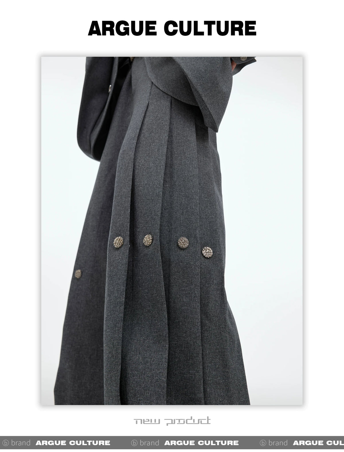 Deconstructed Relaxed Suit Set with Peaked Lapels - description image 11