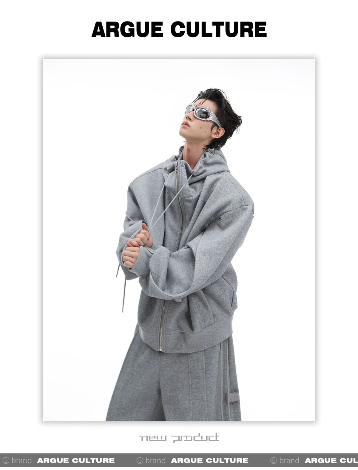 Loose Hoodie and Wide-Leg Pants Set | Streetwear - description image 3