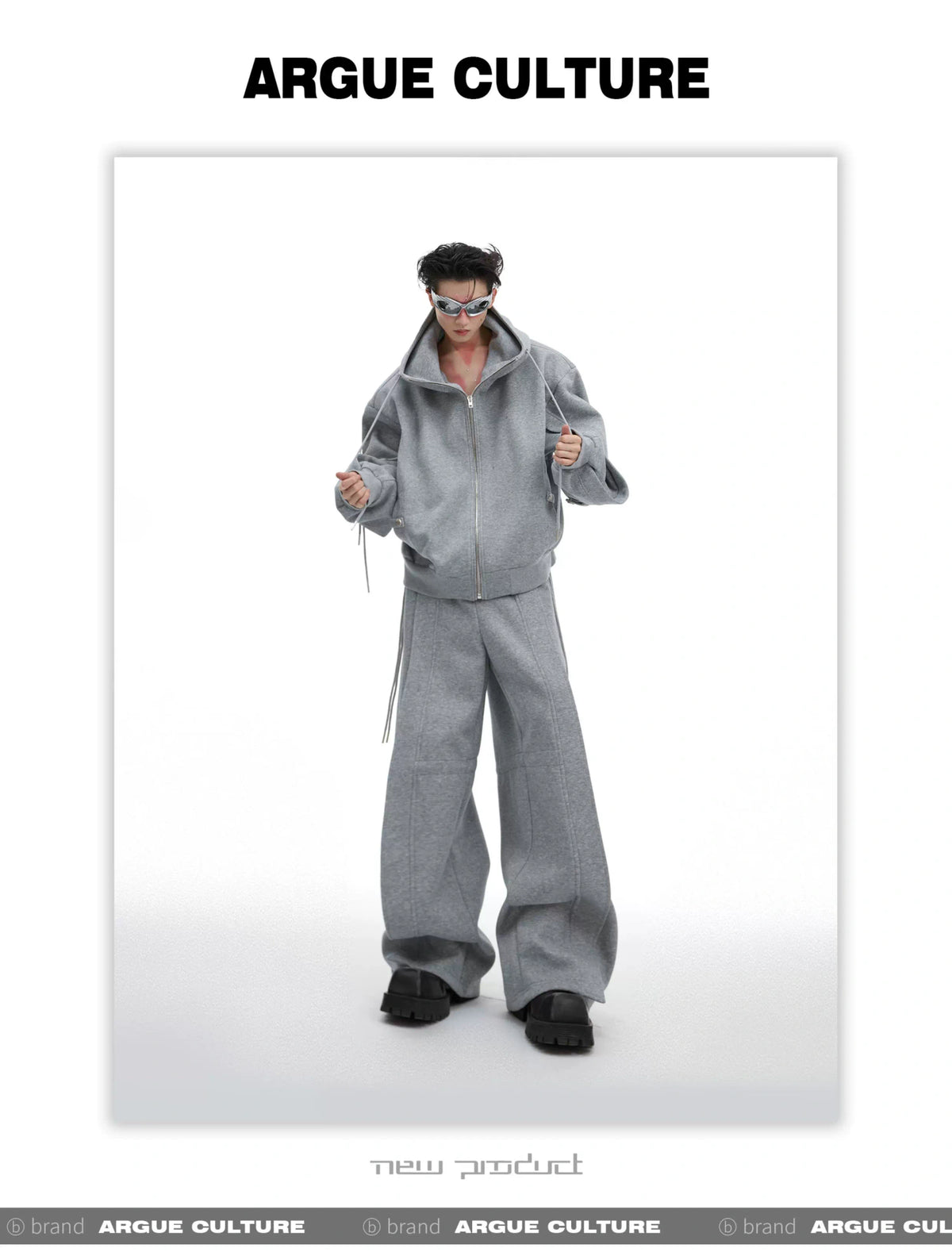 Loose Hoodie and Wide-Leg Pants Set | Streetwear - description image 6