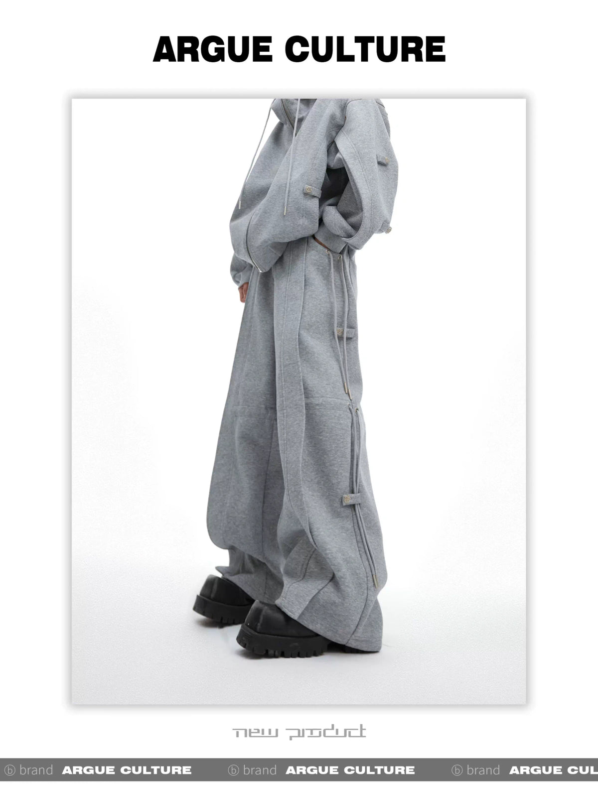 Loose Hoodie and Wide-Leg Pants Set | Streetwear - description image 11
