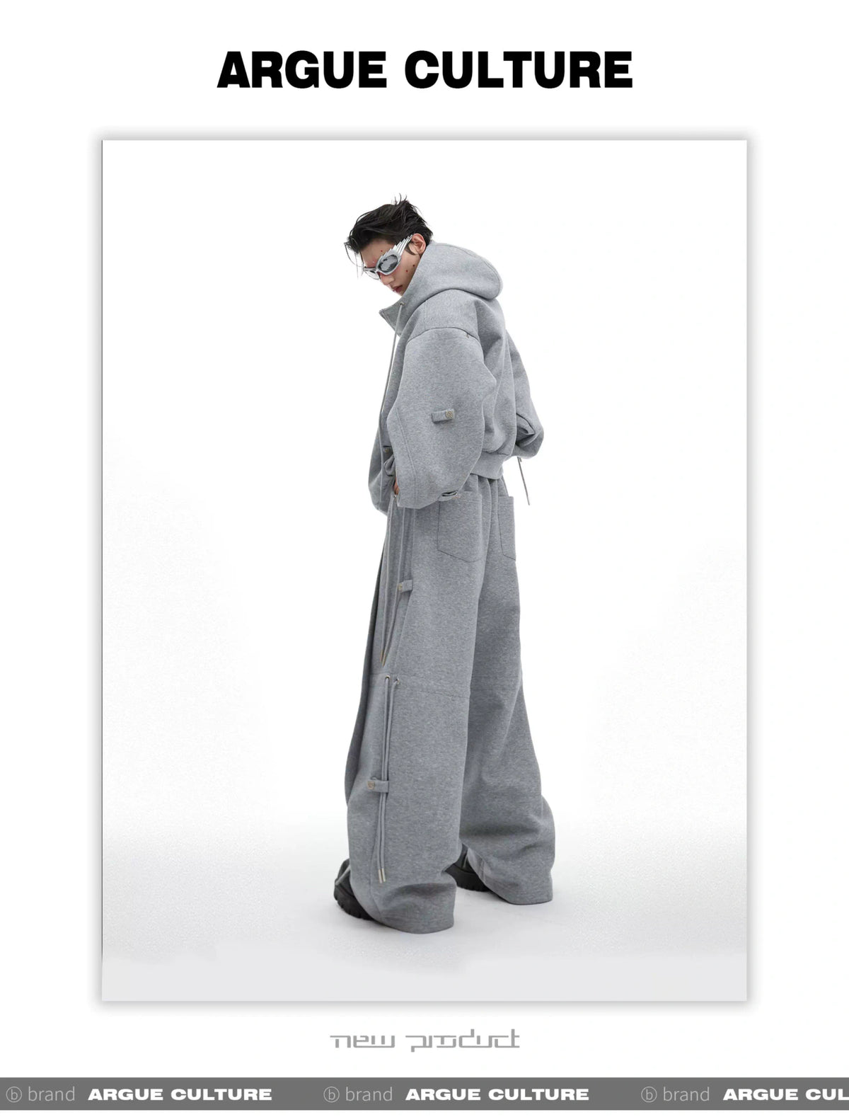 Loose Hoodie and Wide-Leg Pants Set | Streetwear - description image 13