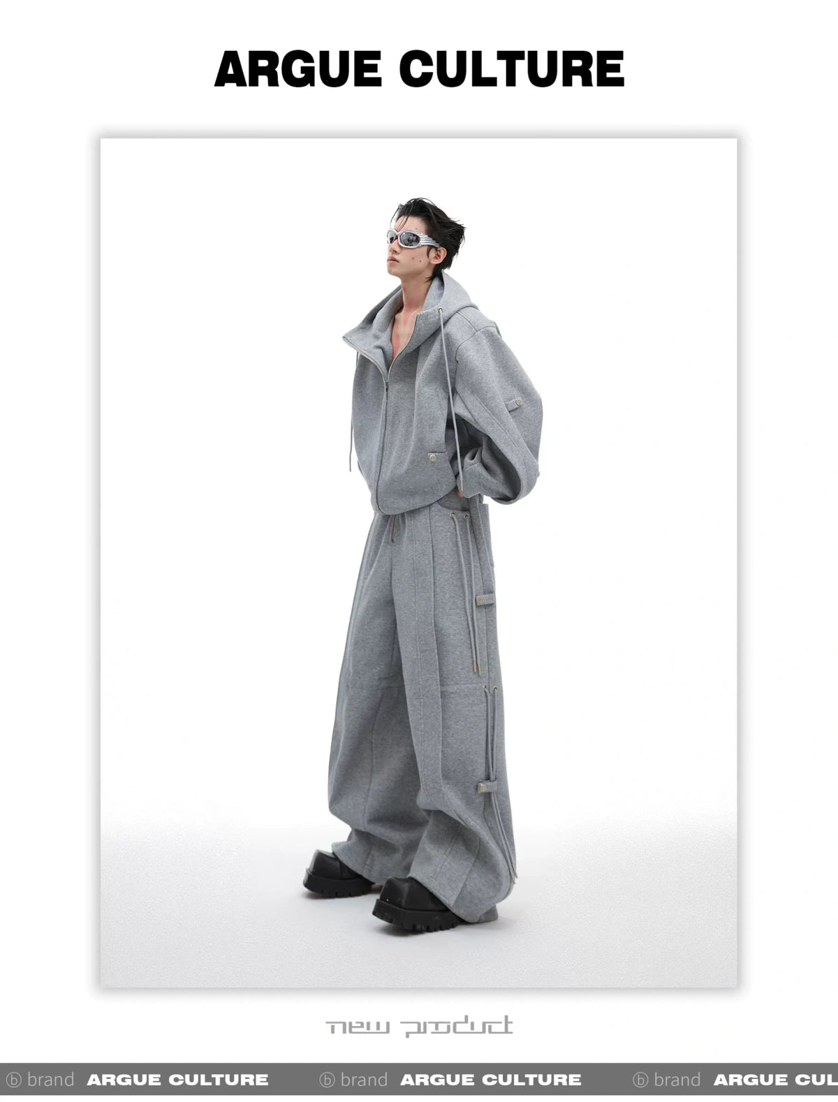 Loose Hoodie and Wide-Leg Pants Set | Streetwear - description image 16