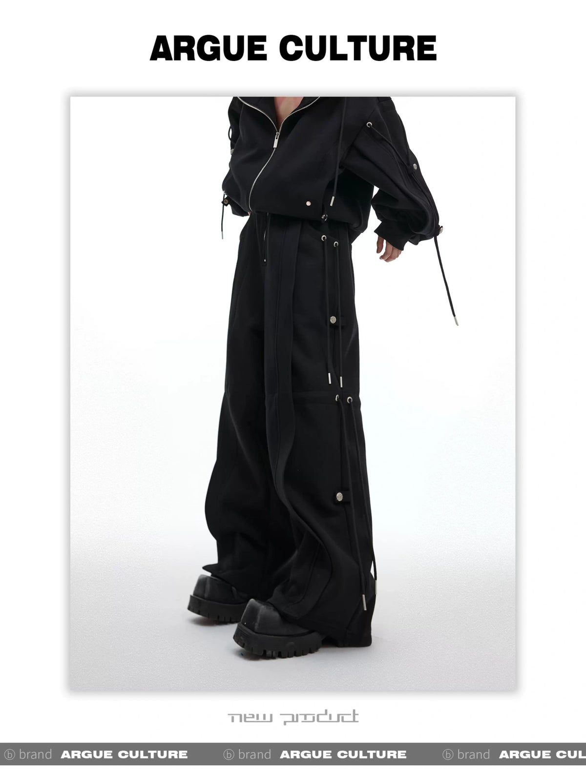 Loose Hoodie and Wide-Leg Pants Set | Streetwear - description image 18