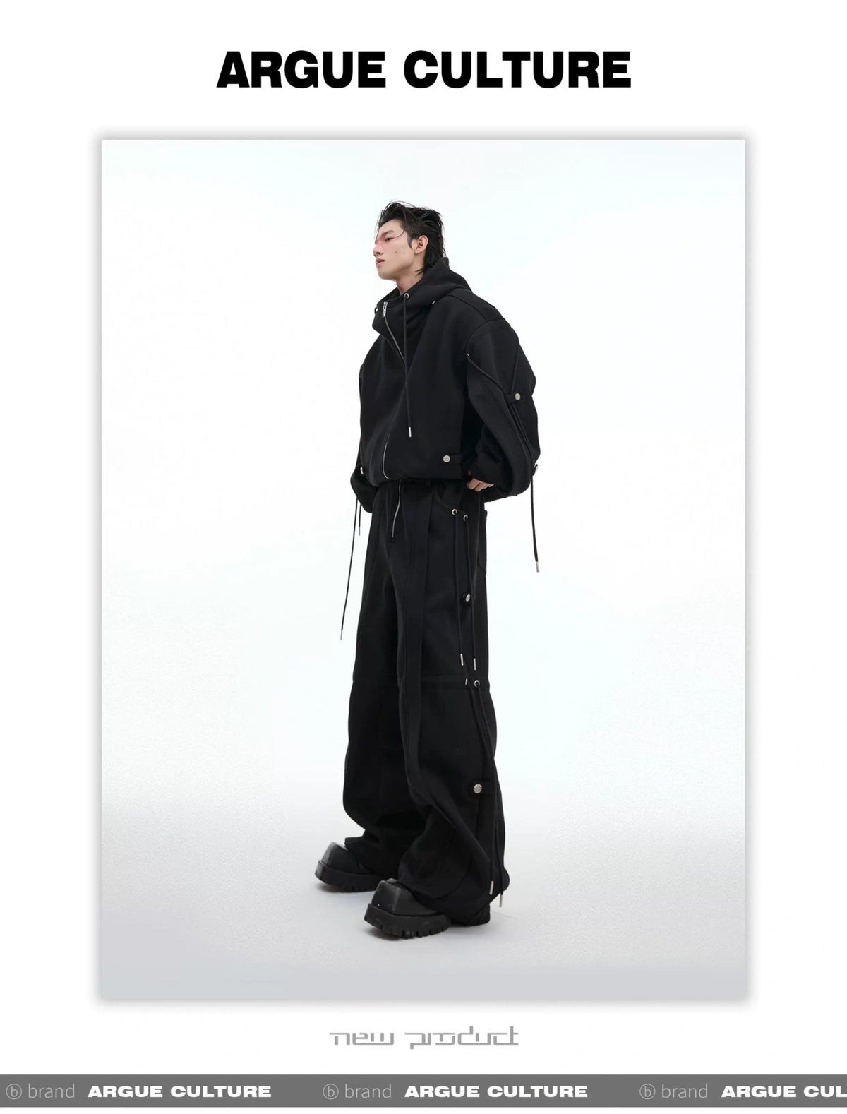 Loose Hoodie and Wide-Leg Pants Set | Streetwear - description image 19