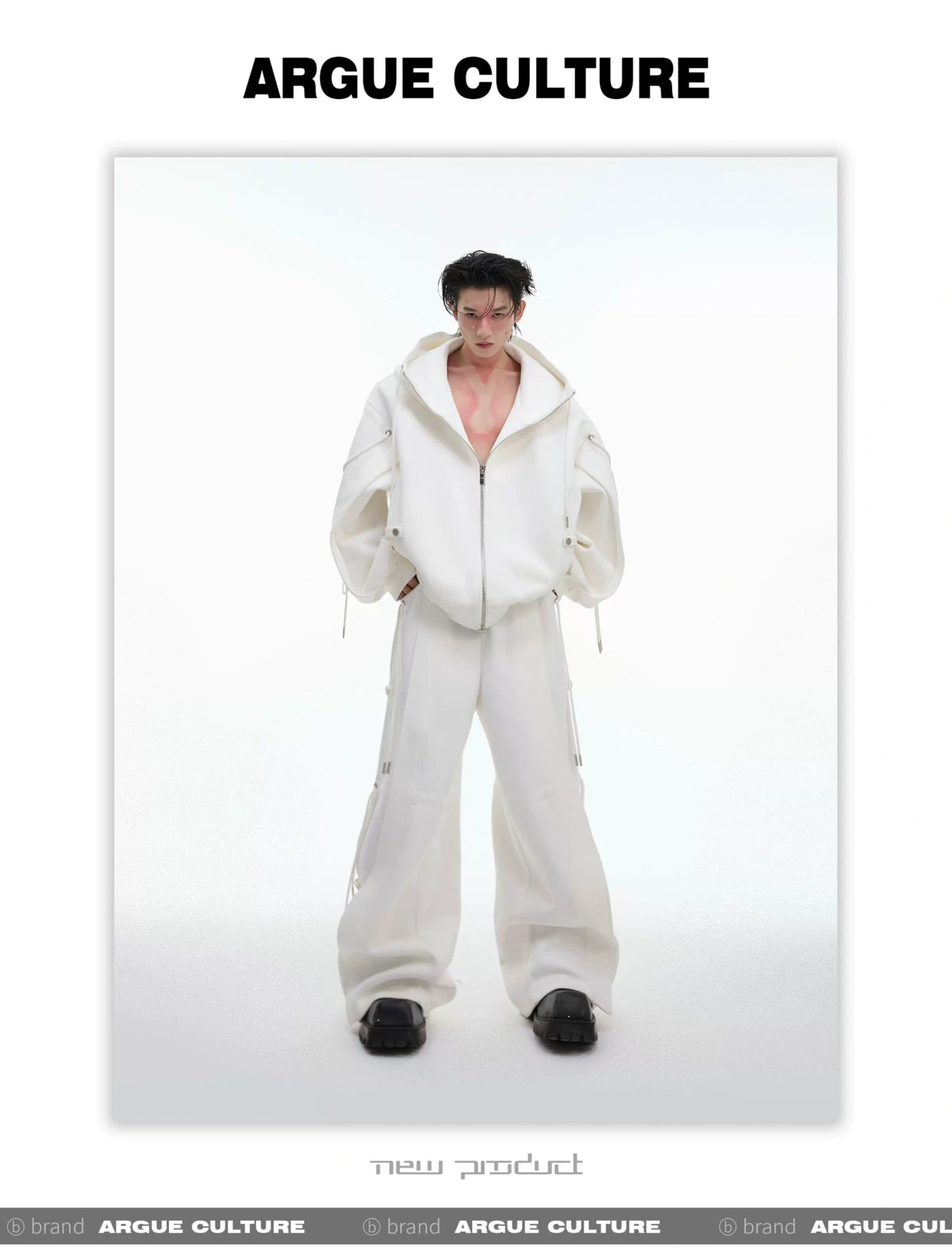 Loose Hoodie and Wide-Leg Pants Set | Streetwear - description image 25