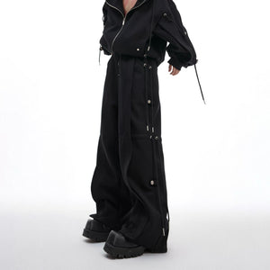 Loose Hoodie and Wide-Leg Pants Set | Streetwear - main image 5