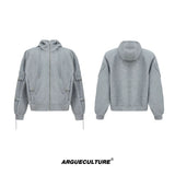 Loose Hoodie and Wide-Leg Pants Set | Streetwear - Gray Top