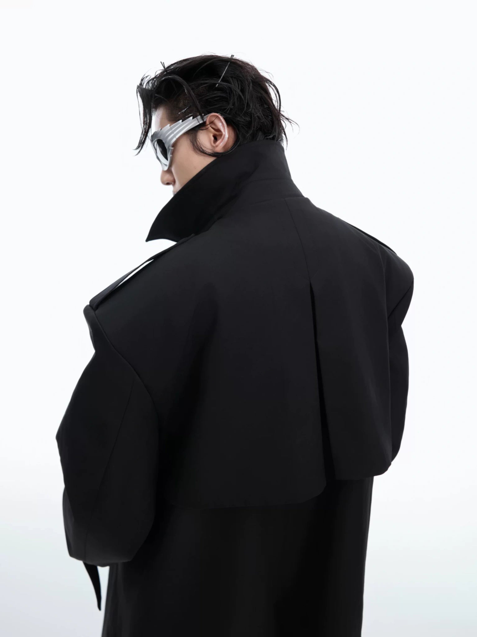 Deconstructed Double-Breasted Trench Coat | Loose Fit - main image 5
