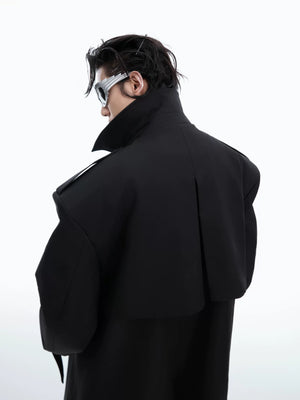Deconstructed Double-Breasted Trench Coat | Loose Fit - main image 5
