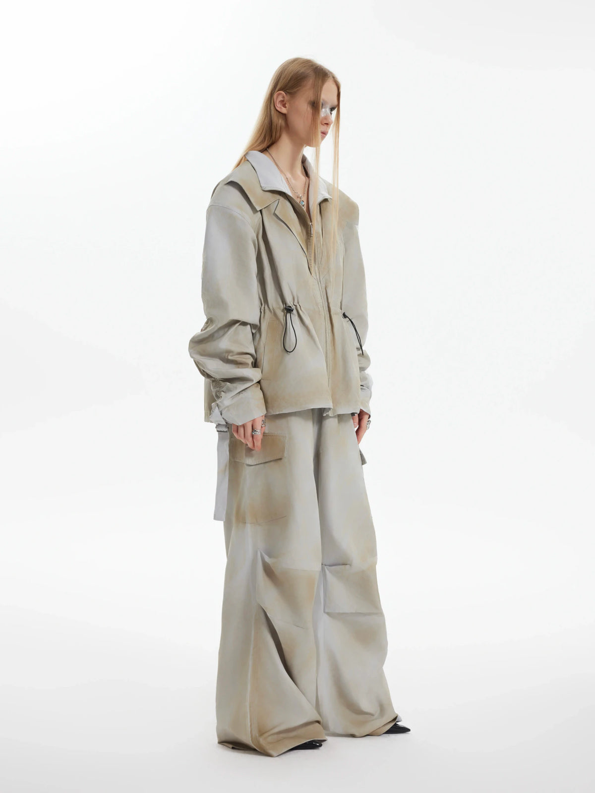 Deconstructed Gradient Cargo Pants | Relaxed Fit - main image 3
