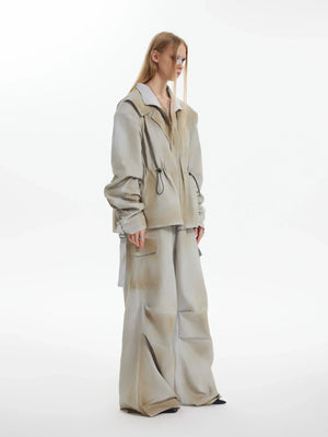 Deconstructed Gradient Cargo Pants | Relaxed Fit - main image 3