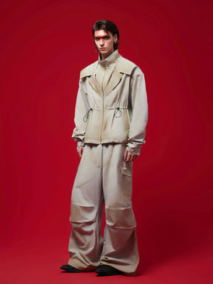 Deconstructed Gradient Cargo Pants | Relaxed Fit - main image 5
