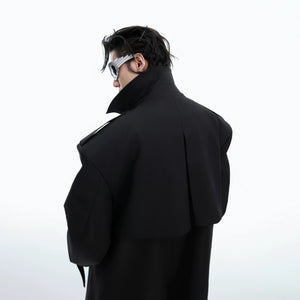 Unisex Deconstructed Double-Breasted Long Coat - main image 5