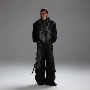 Deconstructed Hooded Denim Jacket | Relaxed Streetwear - main image 4