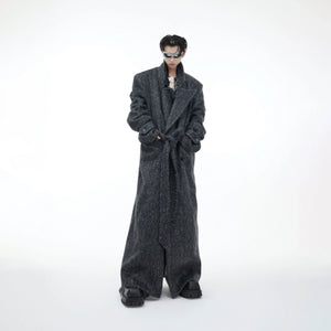 Belted Double-Breasted Wool-Blend Mid-Length Coat - main image 2