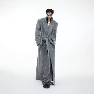 Belted Double-Breasted Wool-Blend Mid-Length Coat - main image 3