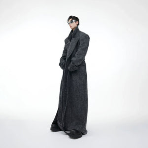 Belted Double-Breasted Wool-Blend Mid-Length Coat - main image 4