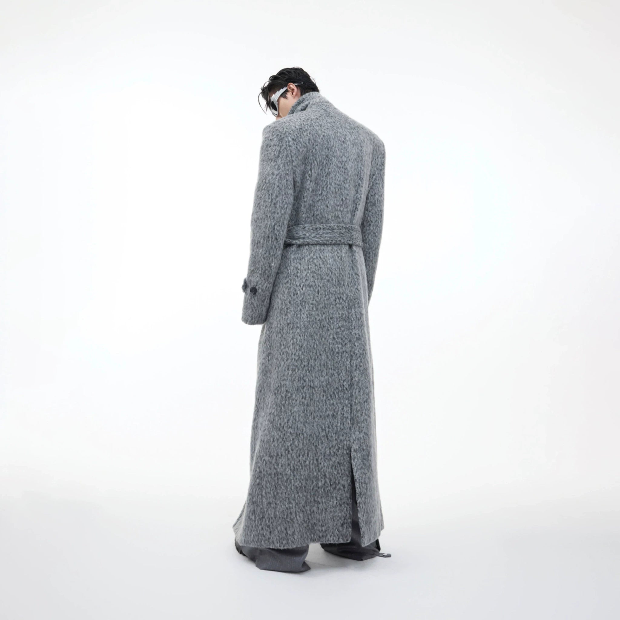 Belted Double-Breasted Wool-Blend Mid-Length Coat - main image 5