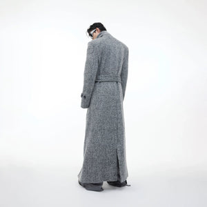 Belted Double-Breasted Wool-Blend Mid-Length Coat - main image 5