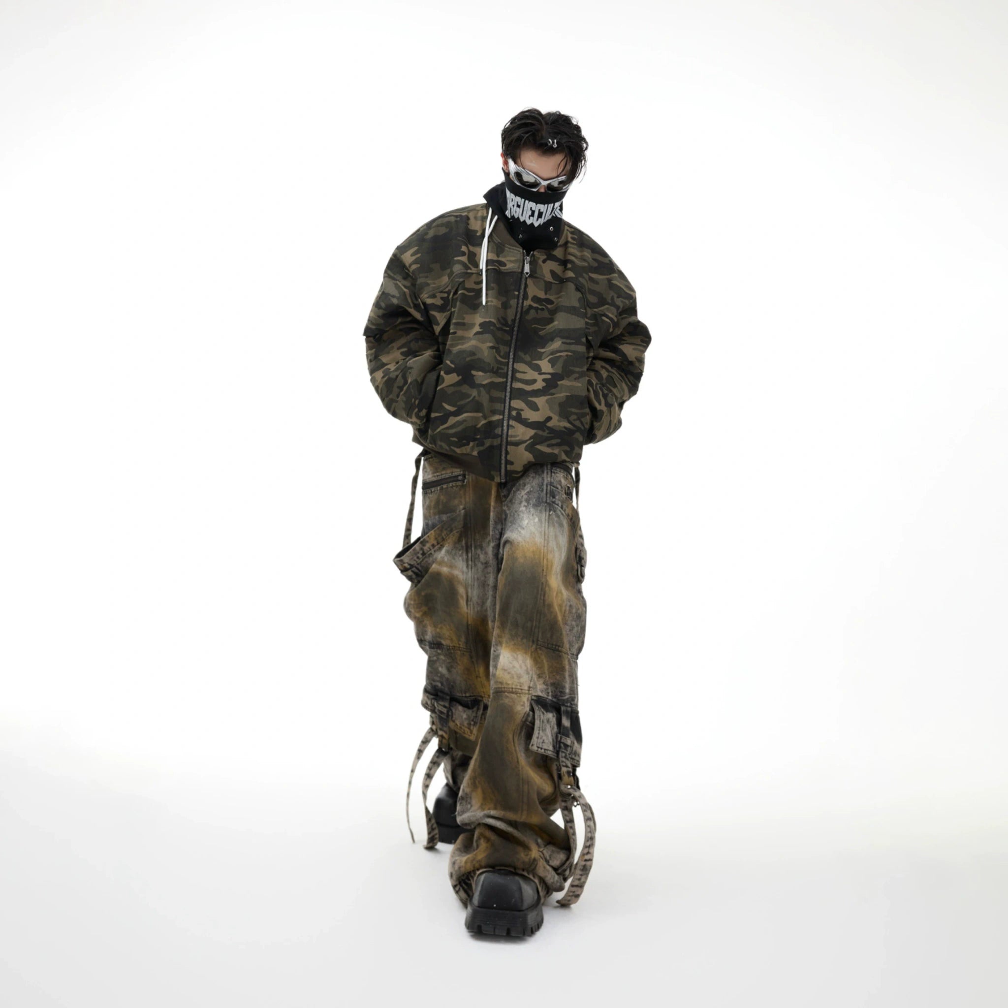Unisex Camouflage Cotton Bomber Jacket | Loose Fit - main image 3