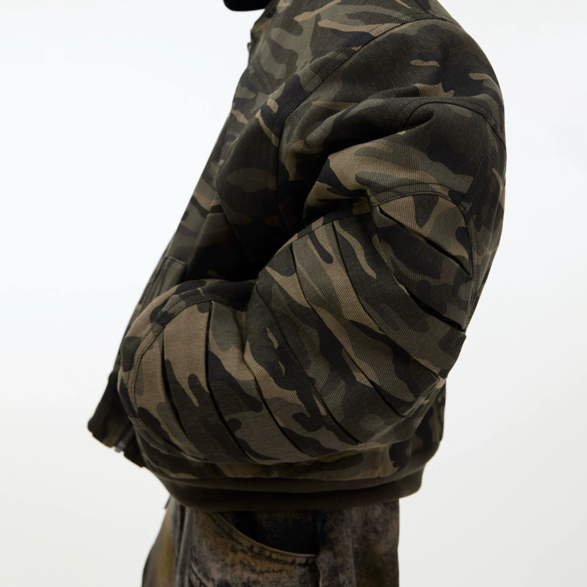 Unisex Camouflage Cotton Bomber Jacket | Loose Fit - main image 5