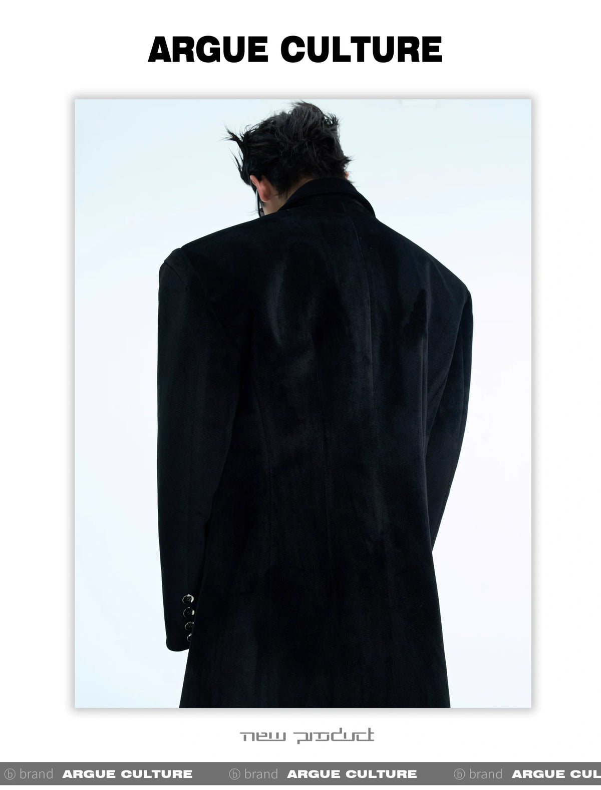 Metal Double-Breasted Structured Coat | Avant-Garde Outerwear - description image 10