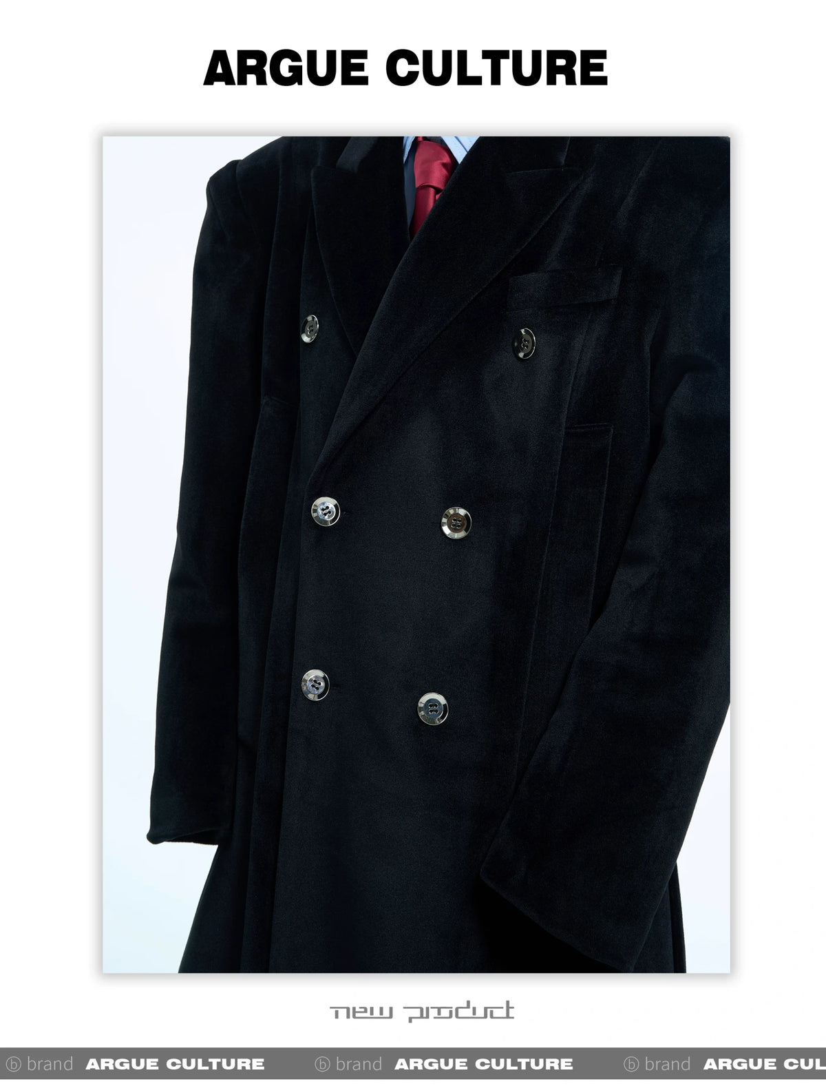 Metal Double-Breasted Structured Coat | Avant-Garde Outerwear - description image 11