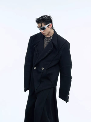Deconstructed Oversized Suit Jacket | Unisex Streetwear - main image 2