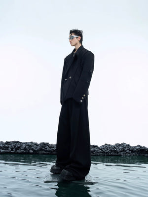 Deconstructed Oversized Suit Jacket | Unisex Streetwear - main image 4
