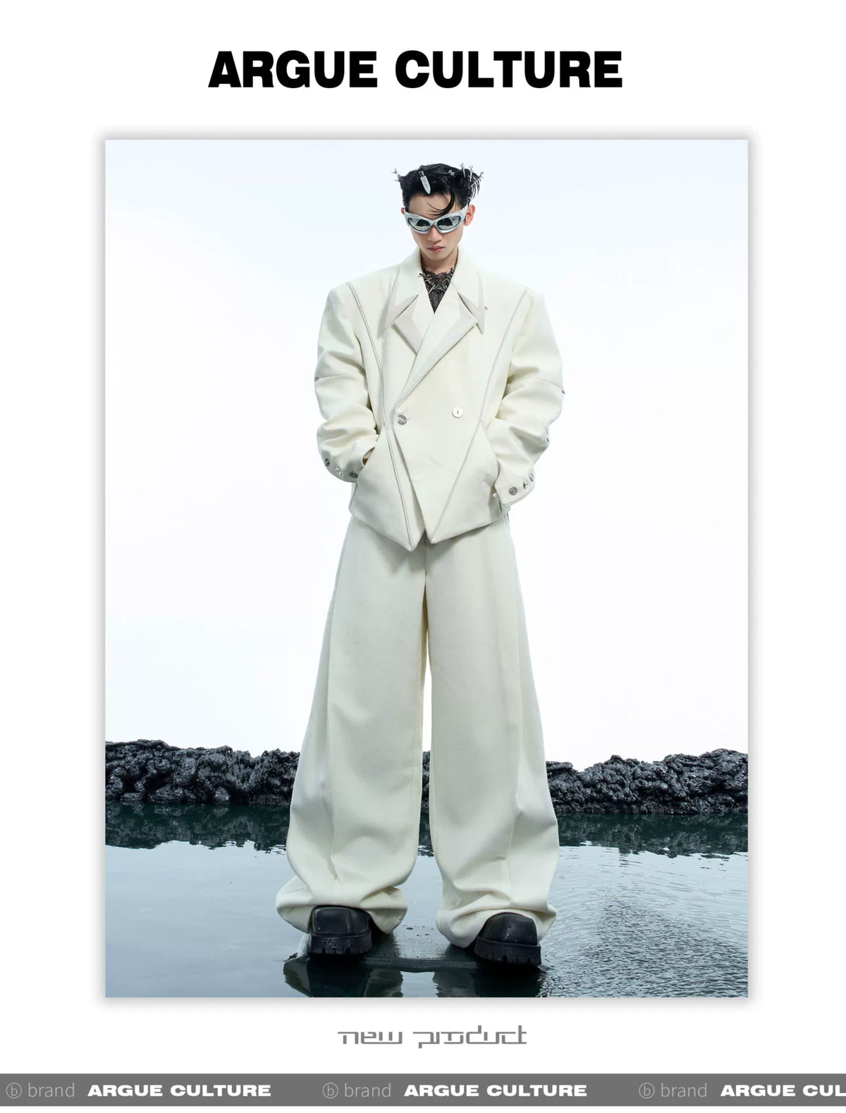 Deconstructed Oversized Suit Jacket | Avant-Garde - description image 7