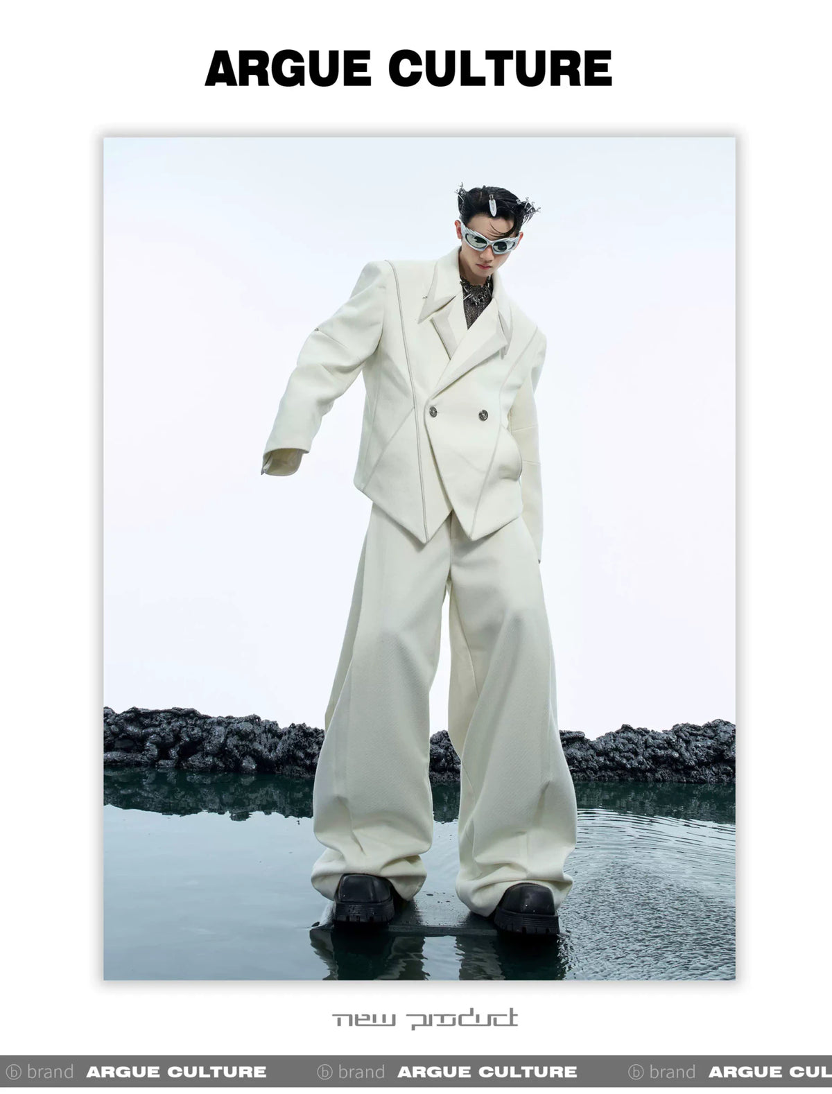 Deconstructed Oversized Suit Jacket | Avant-Garde - description image 8